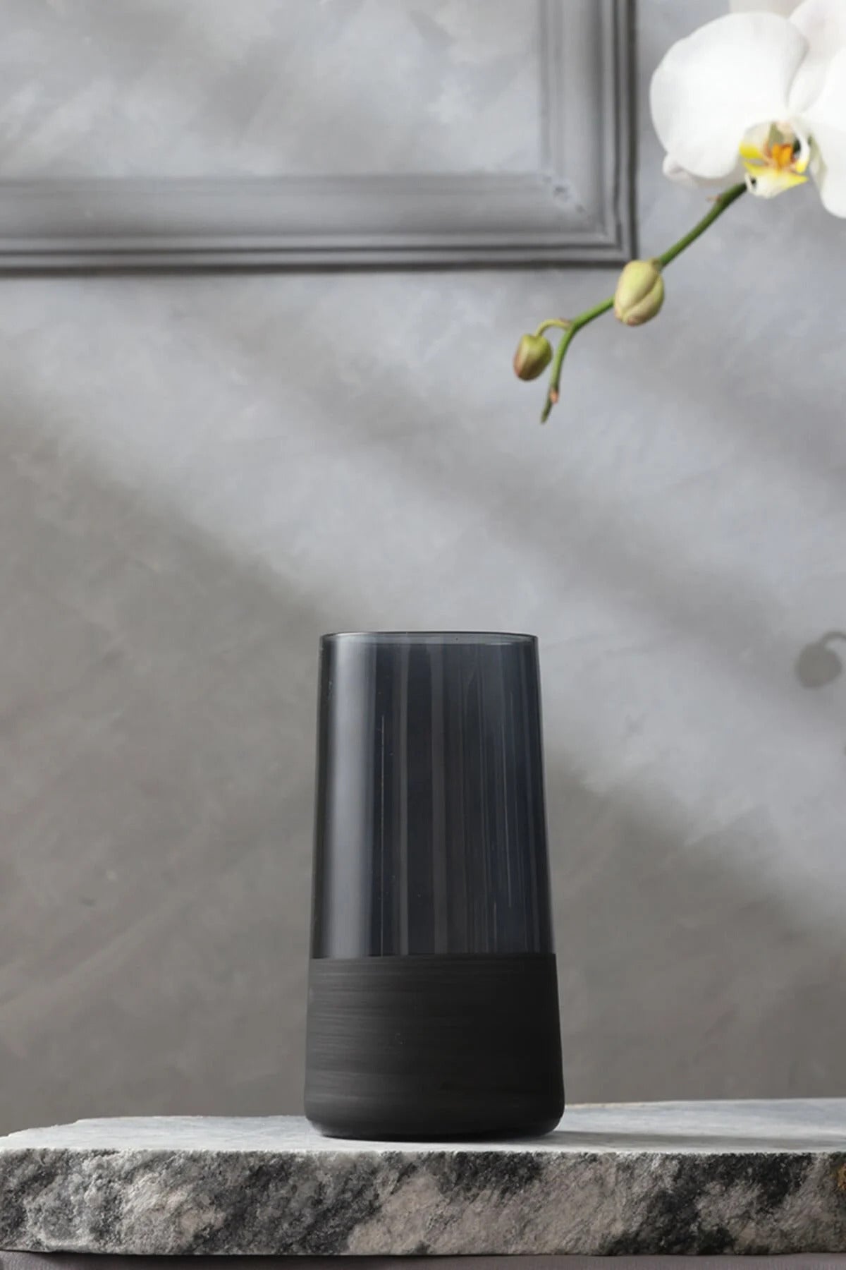 Black Drinking Glass Set Water Glasses for Home